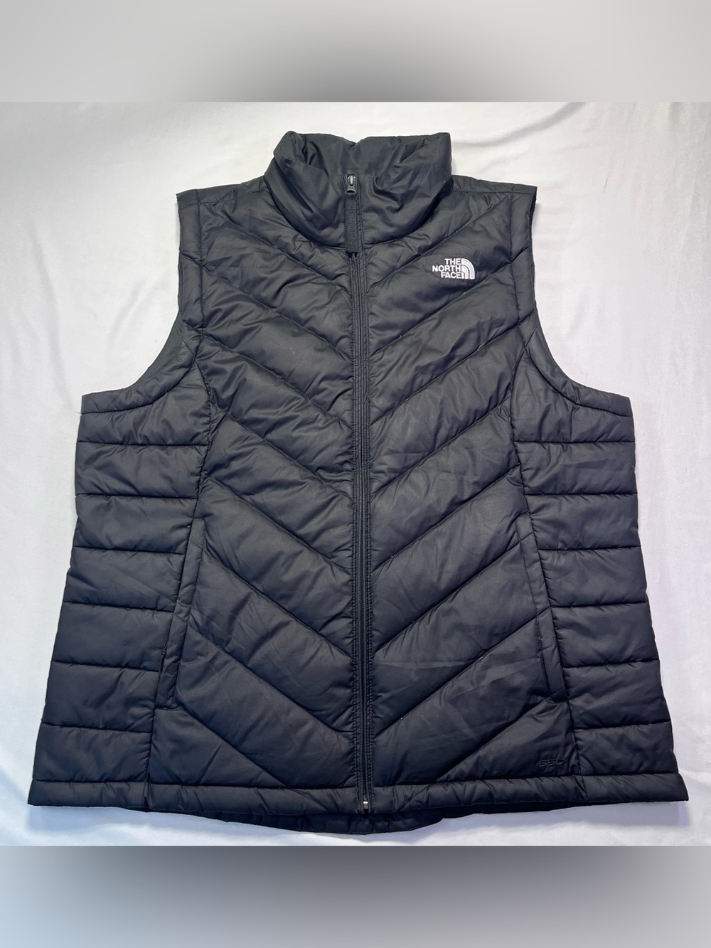 The North Face 550 Women's Black Quilted Chevron Down Packable Vest XL